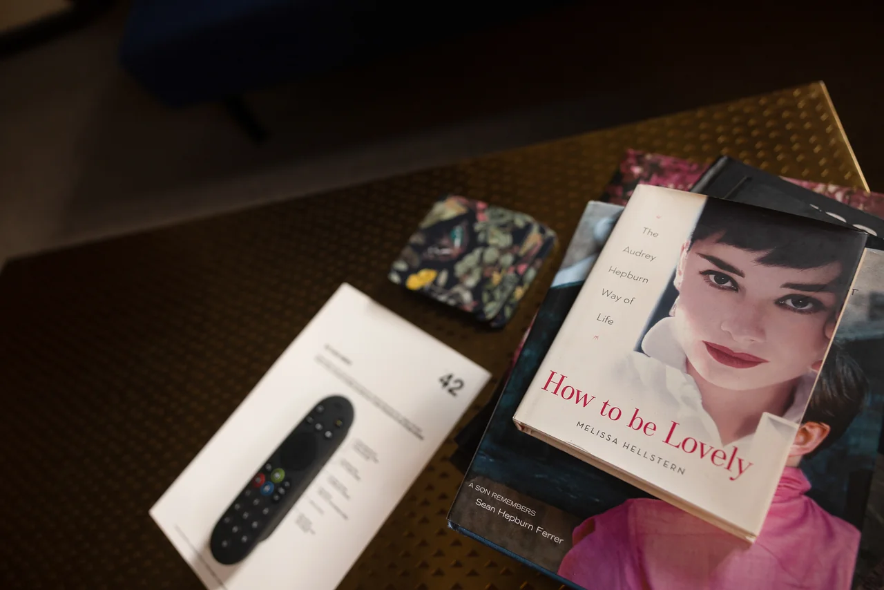 Books and magazines on the coffee table at 42 Church Street