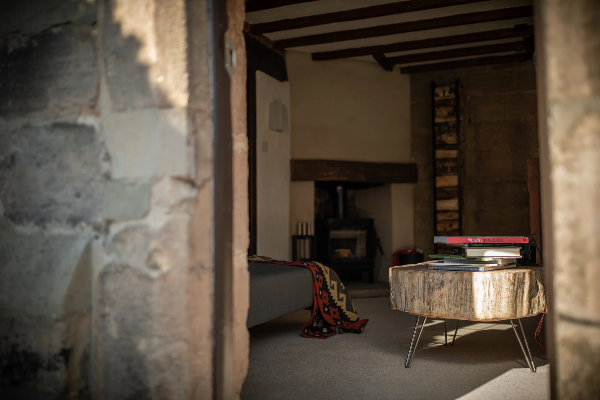 View through the doorway into the sitting room at 46 Church Street, Ashbourne