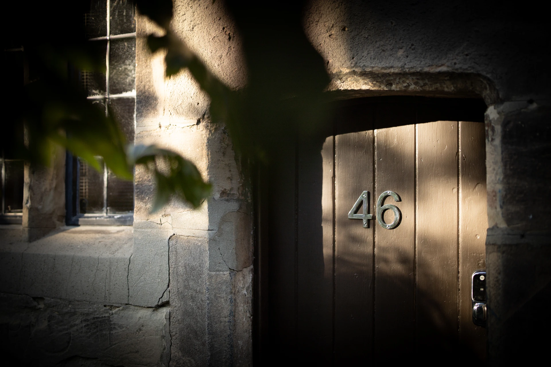 The door to number 46 at 46 Church Street, Ashbourne